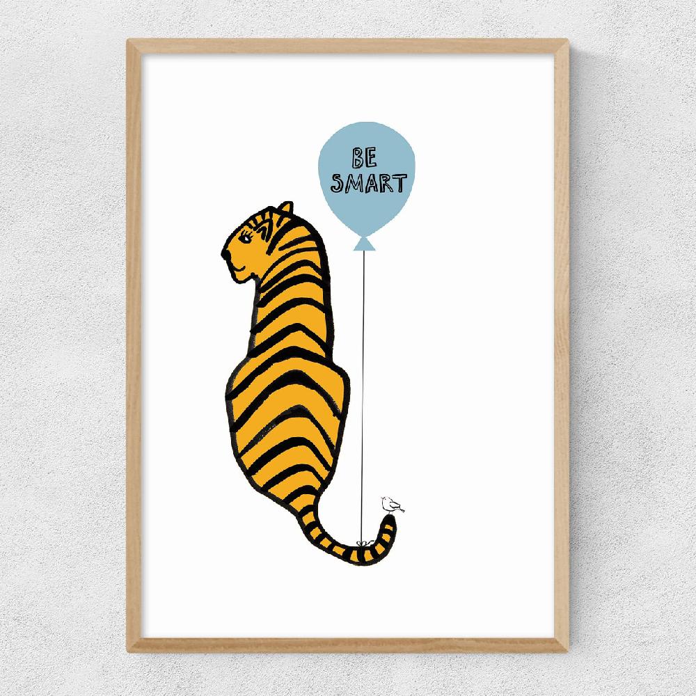 East End Prints Be Smart Tiger