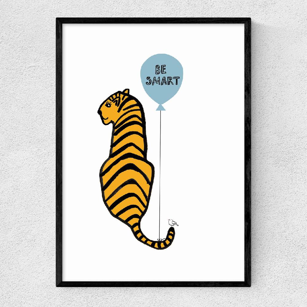 east end prints Be Smart Tiger