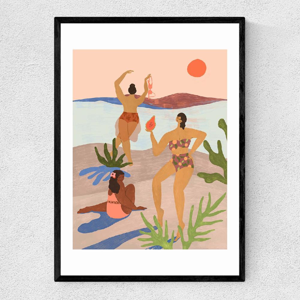 east end prints Beach Party With My Girls