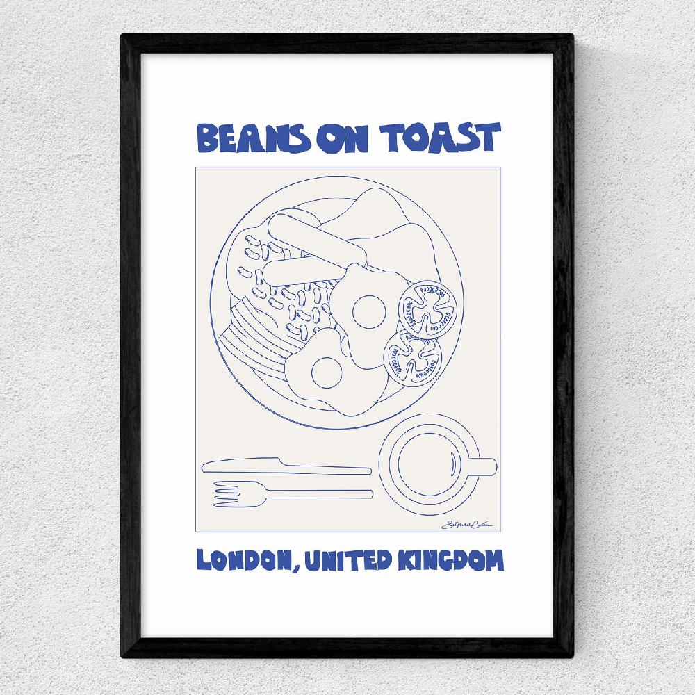 East End Prints Beans On Toast