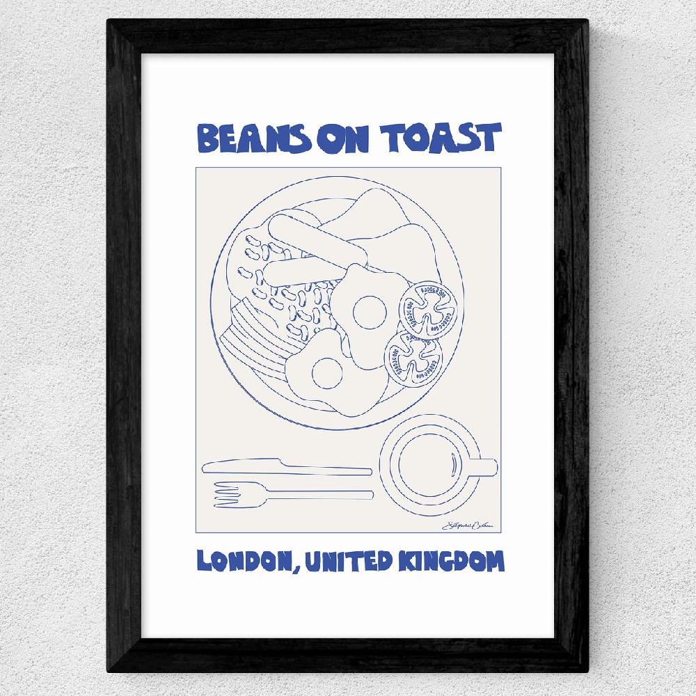 East End Prints Beans On Toast