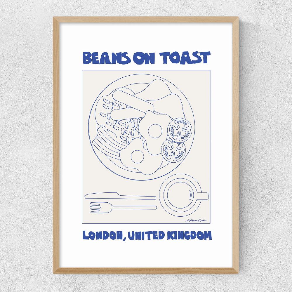 East End Prints Beans On Toast