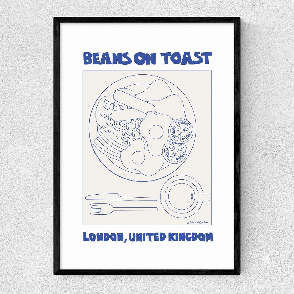 east end prints Beans On Toast
