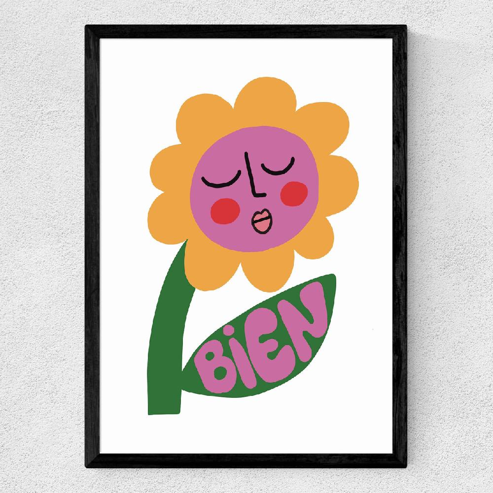 East End Prints Bien Flower