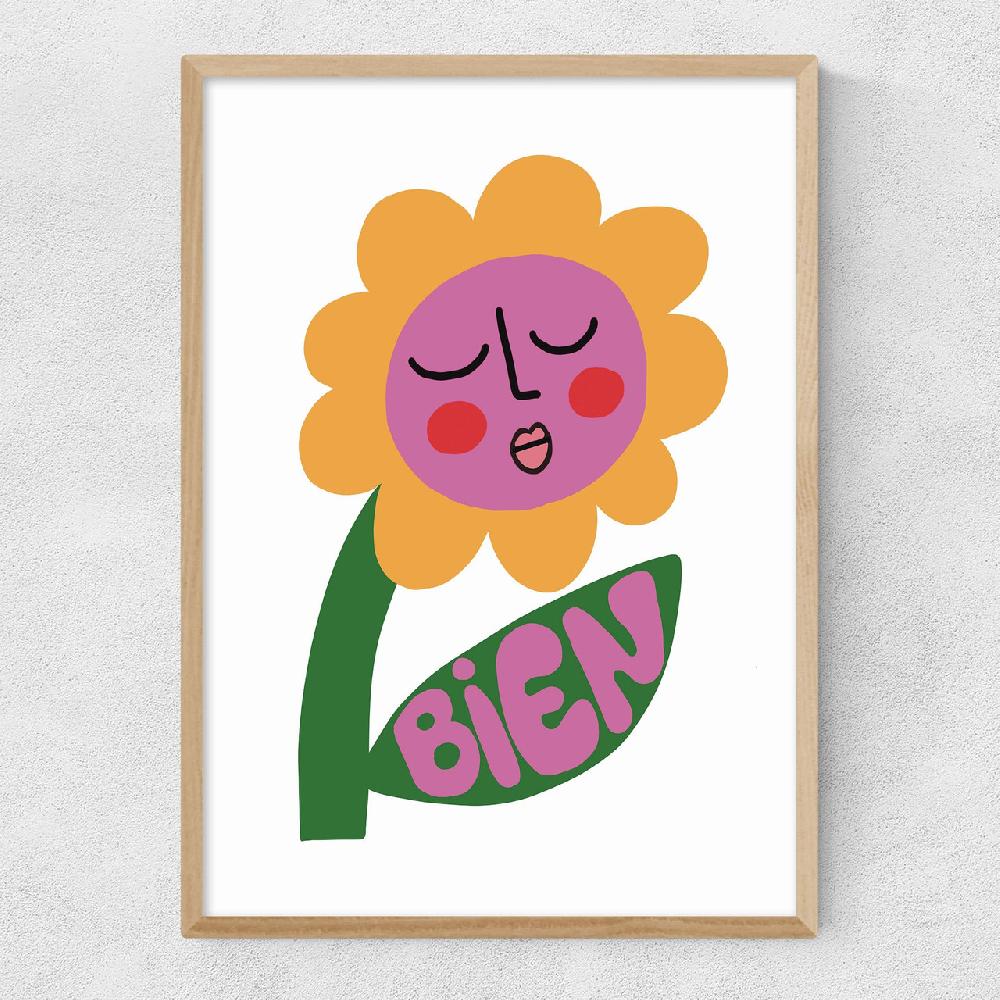 East End Prints Bien Flower