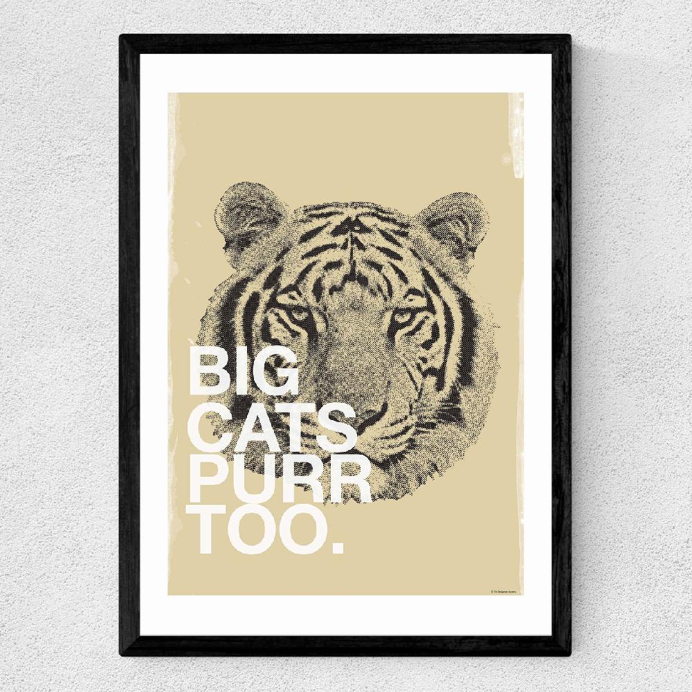 East End Prints Big Cats Purr Too
