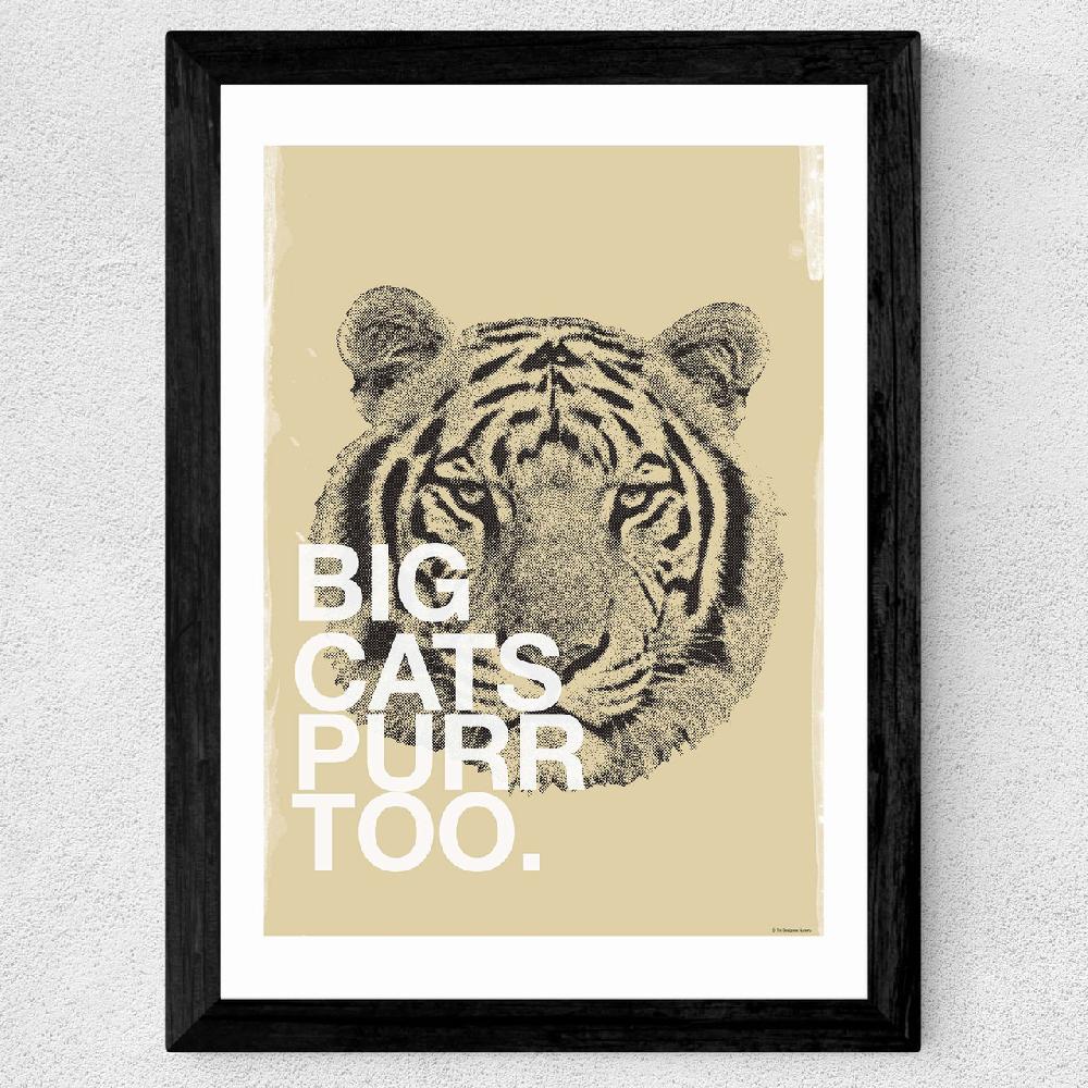 East End Prints Big Cats Purr Too