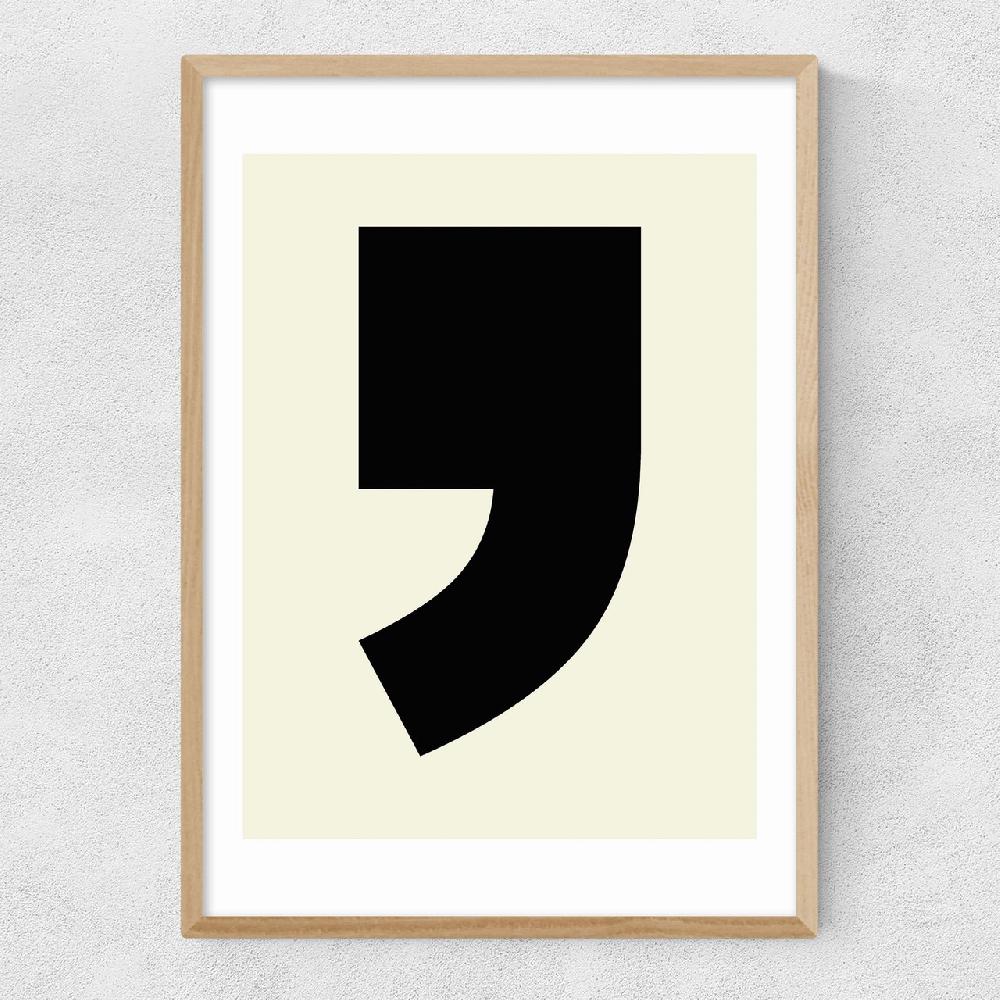 East End Prints Big Comma