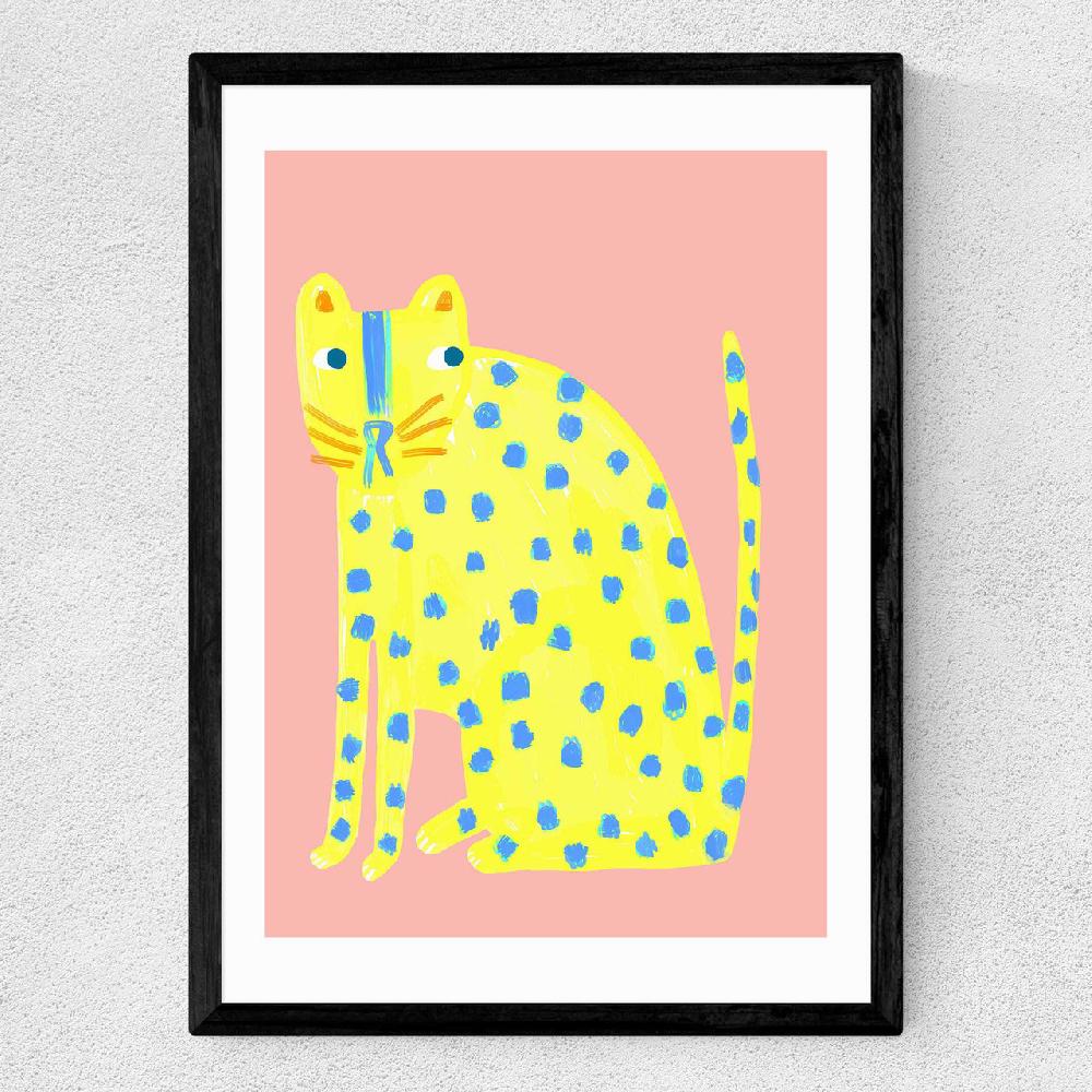 East End Prints Big Spotty Cat
