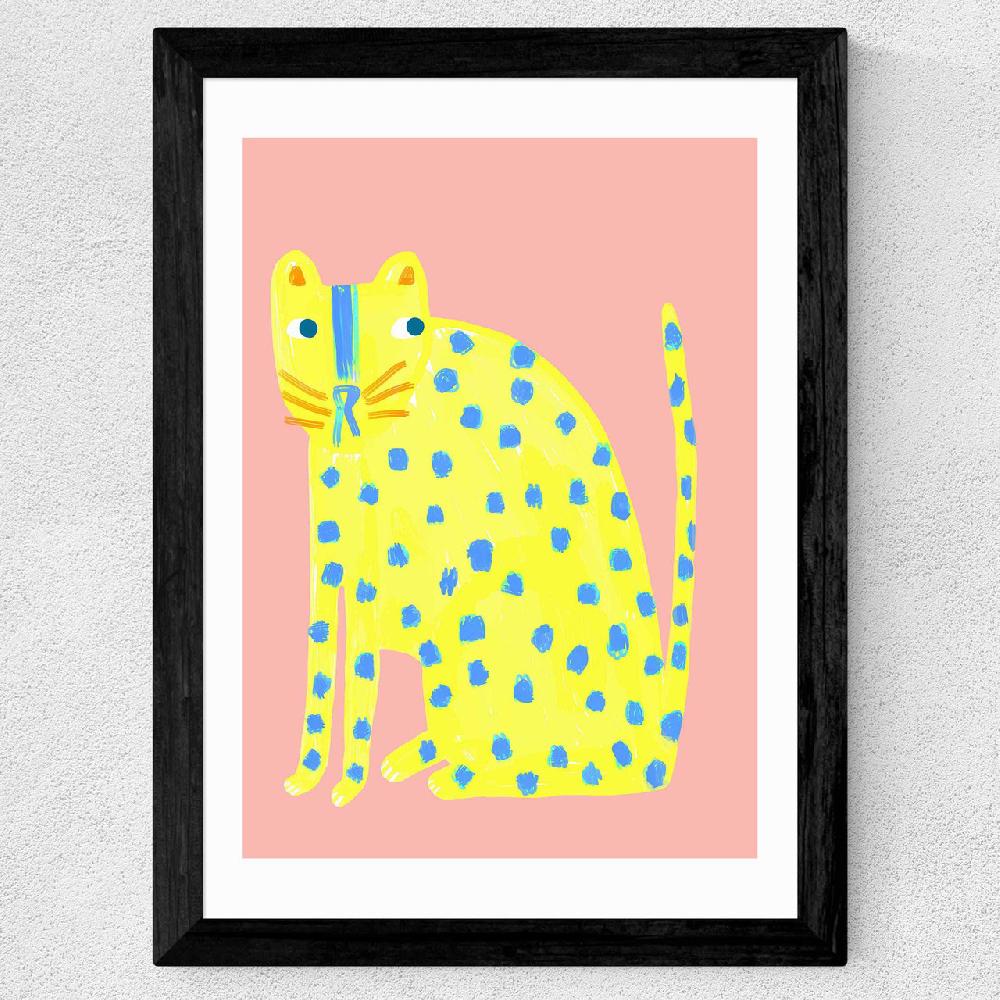 East End Prints Big Spotty Cat
