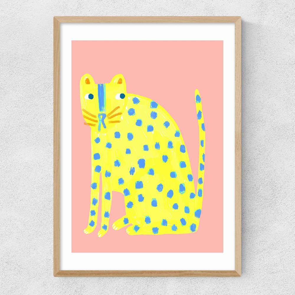 East End Prints Big Spotty Cat