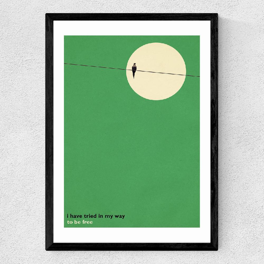 East End Prints Bird On A Wire