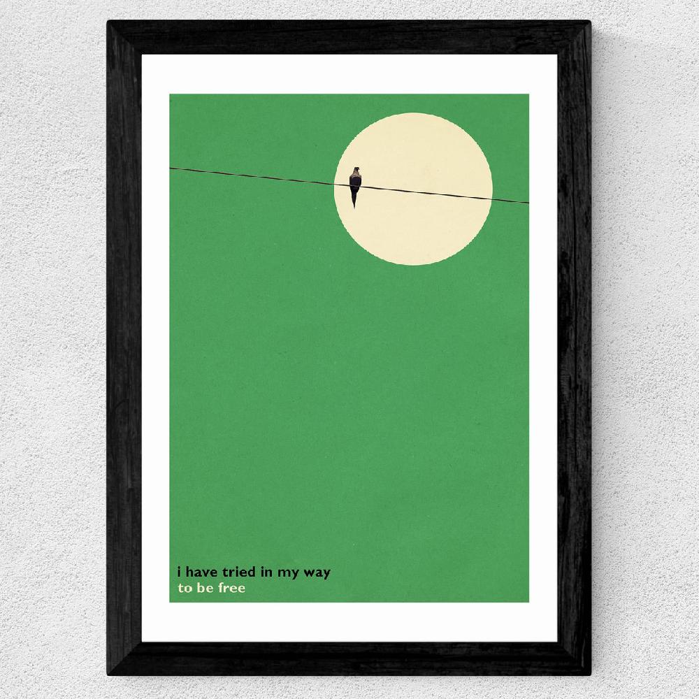 East End Prints Bird On A Wire