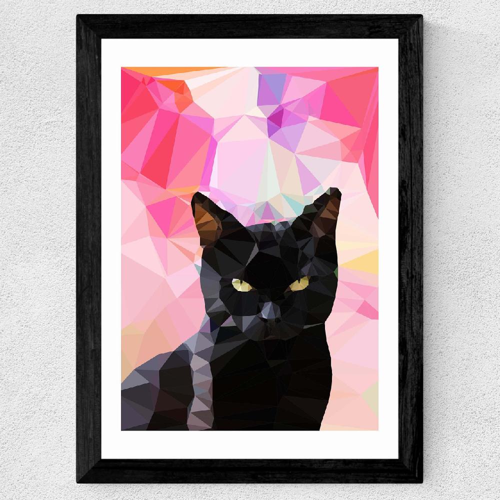 East End Prints Black Cat