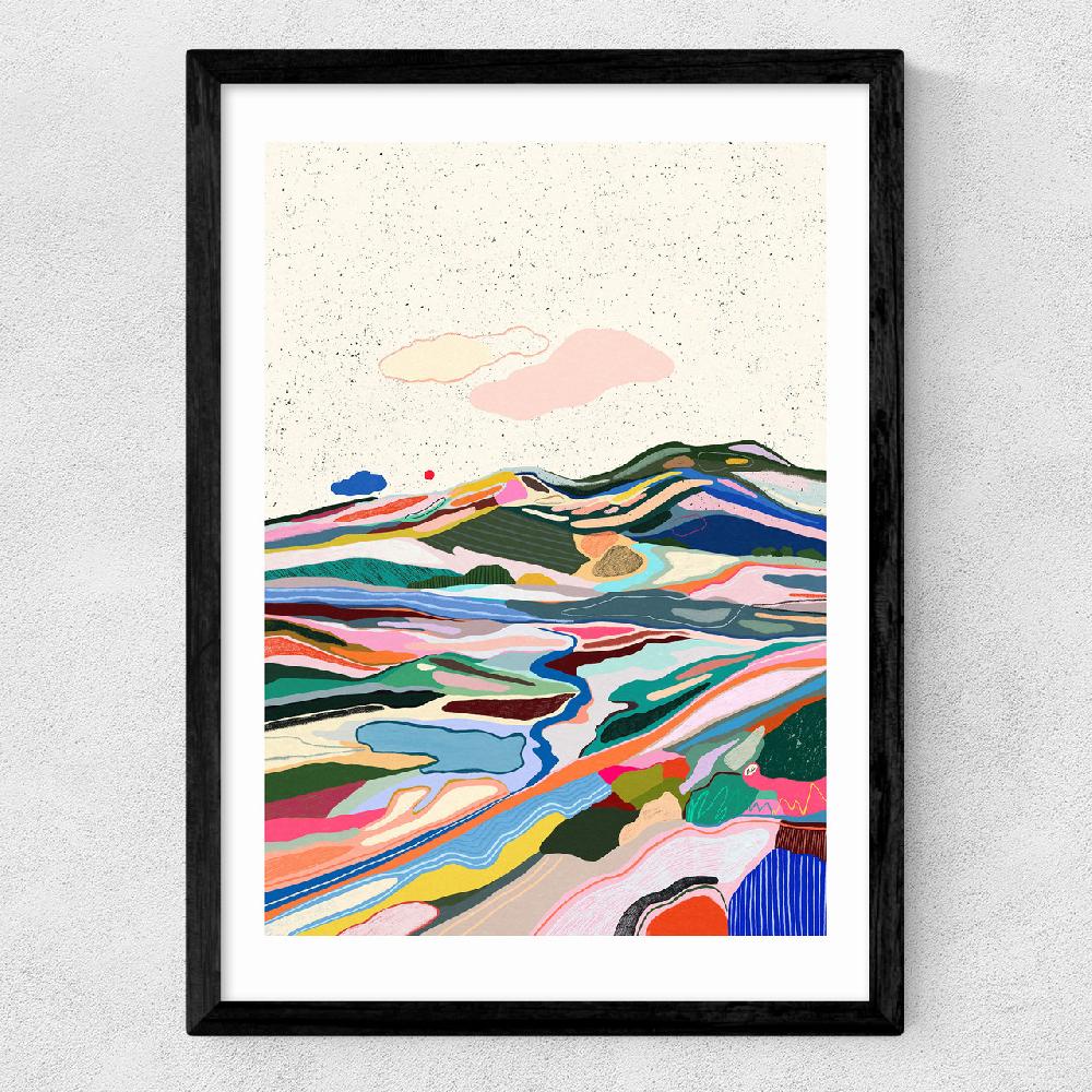 East End Prints Black Dots In The Sky