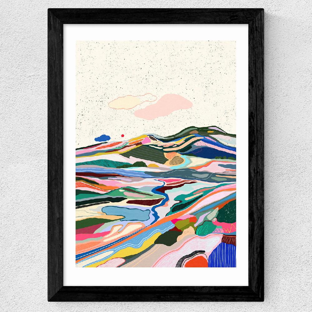 East End Prints Black Dots In The Sky