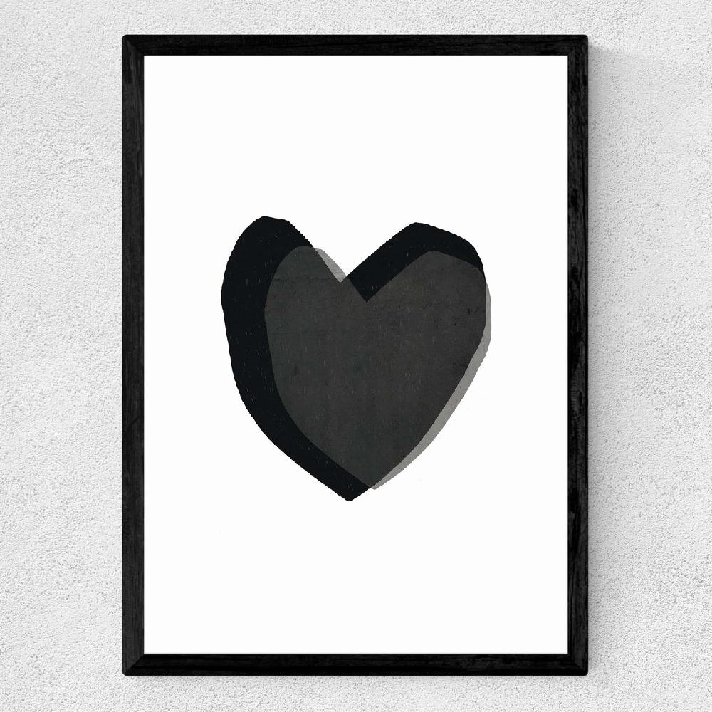 East End Prints Black Heart
