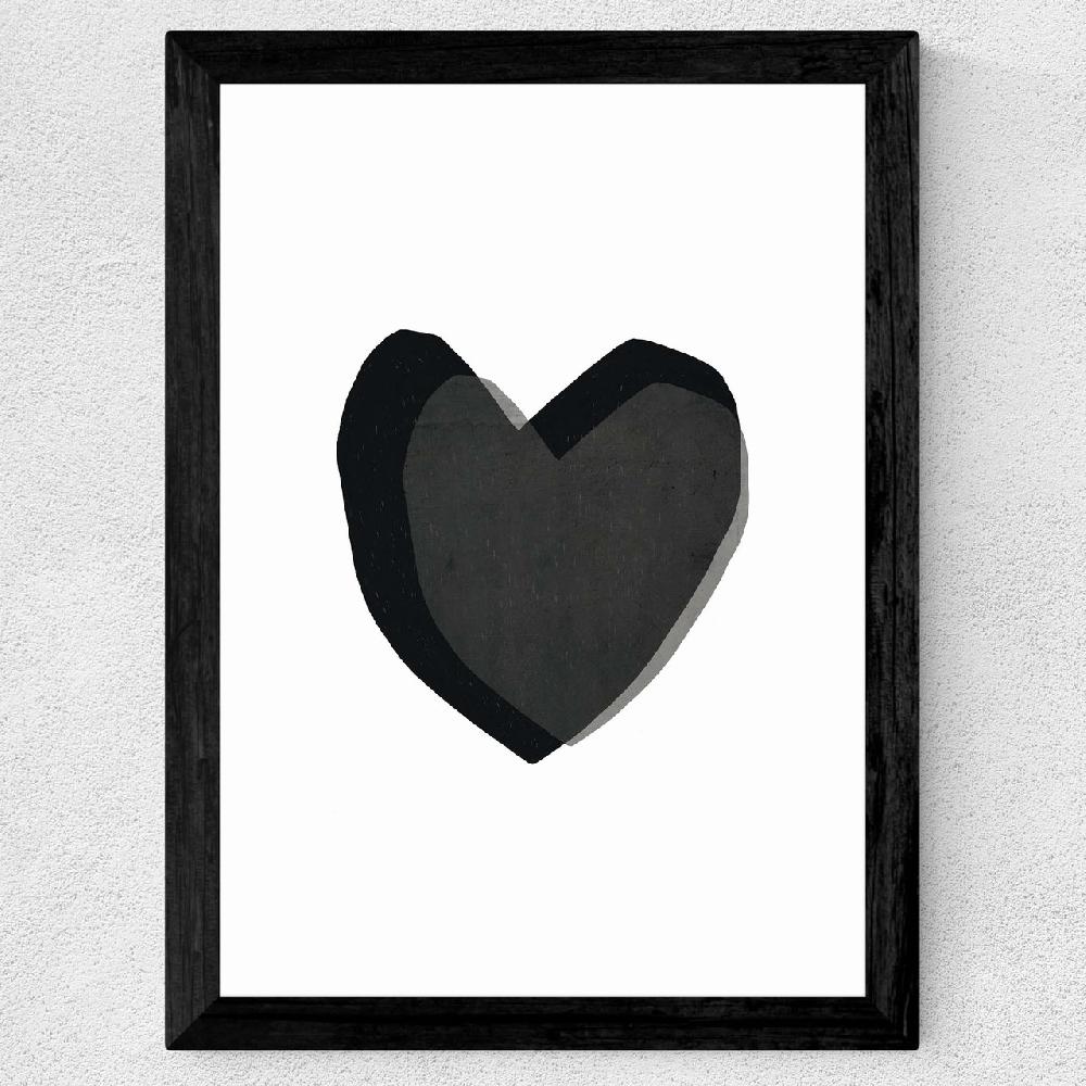 East End Prints Black Heart