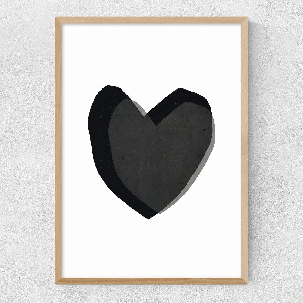 East End Prints Black Heart