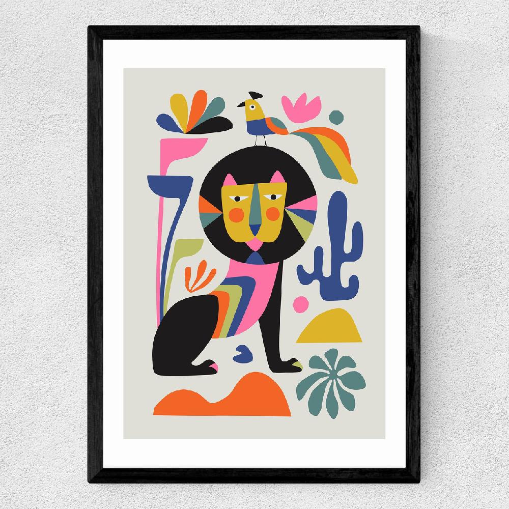 East End Prints Black Lion