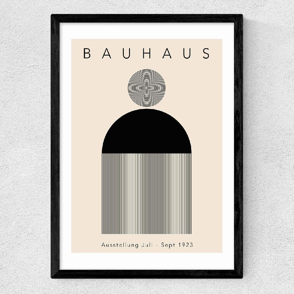 East End Prints Black Minimal Bauhaus