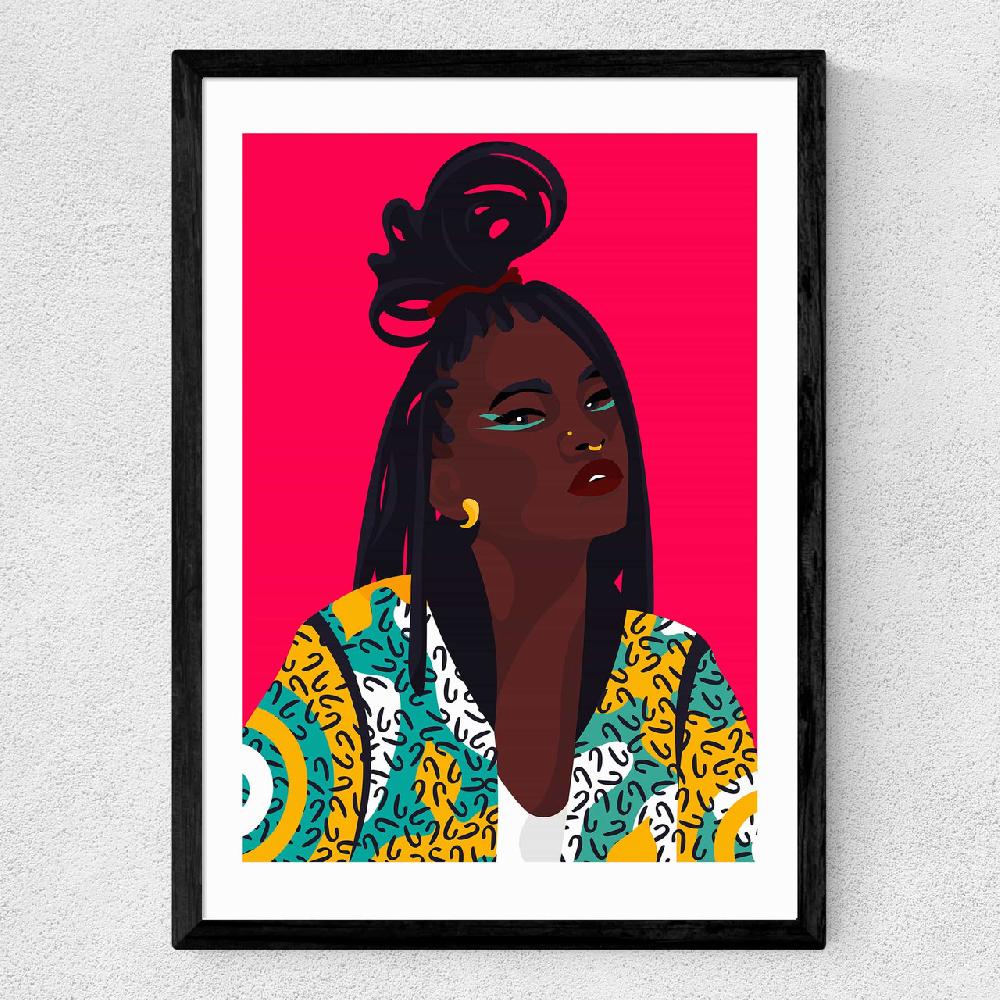 East End Prints Black On Fleek