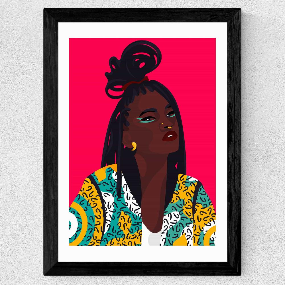 East End Prints Black On Fleek