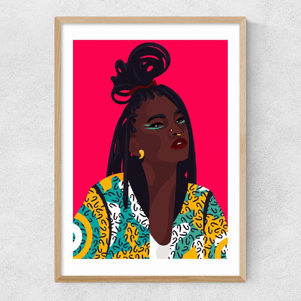 East End Prints Black On Fleek