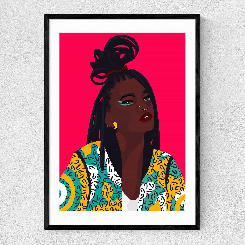 east end prints Black on Fleek