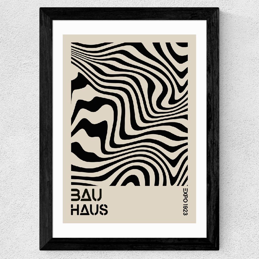 East End Prints Black Op Art Bauhaus