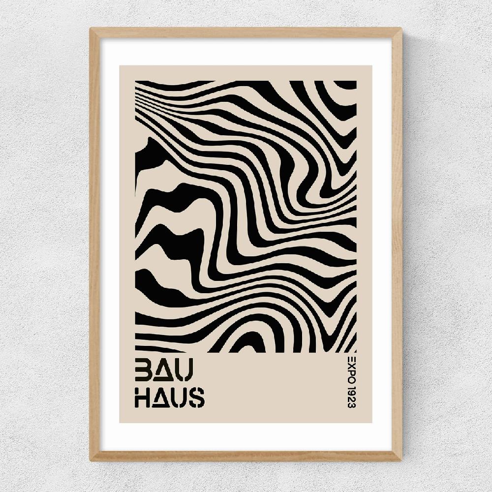 East End Prints Black Op Art Bauhaus