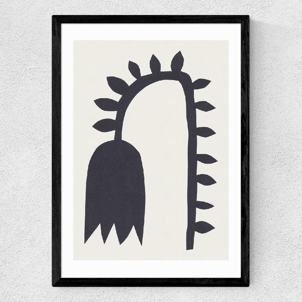 East End Prints Black Tulip I