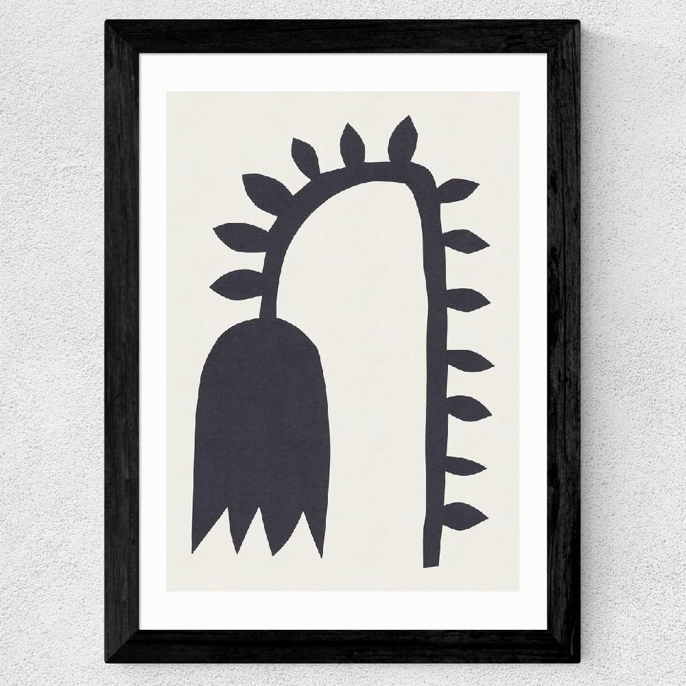 East End Prints Black Tulip I