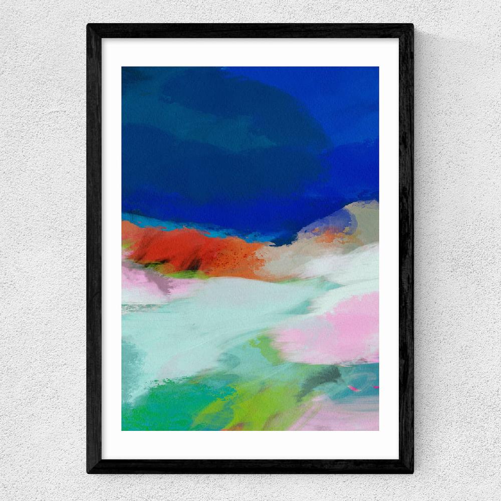 East End Prints Blaue Landschaft II