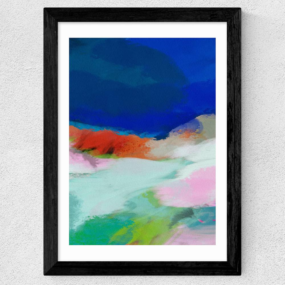 East End Prints Blaue Landschaft II