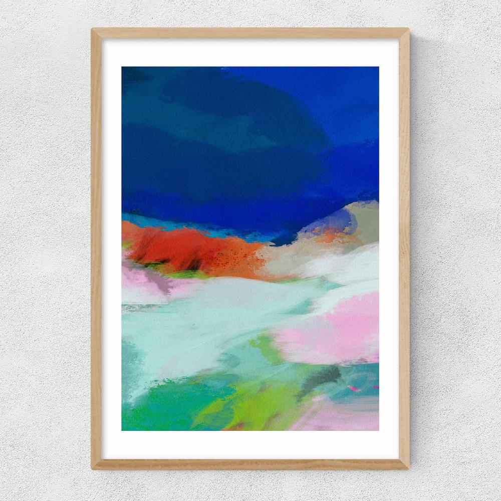 East End Prints Blaue Landschaft II