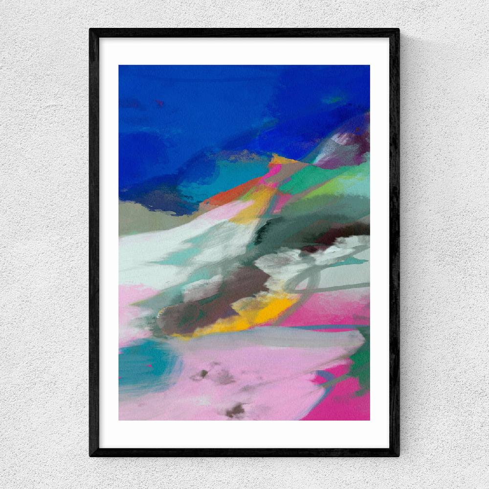 east end prints Blaue Landschaft III