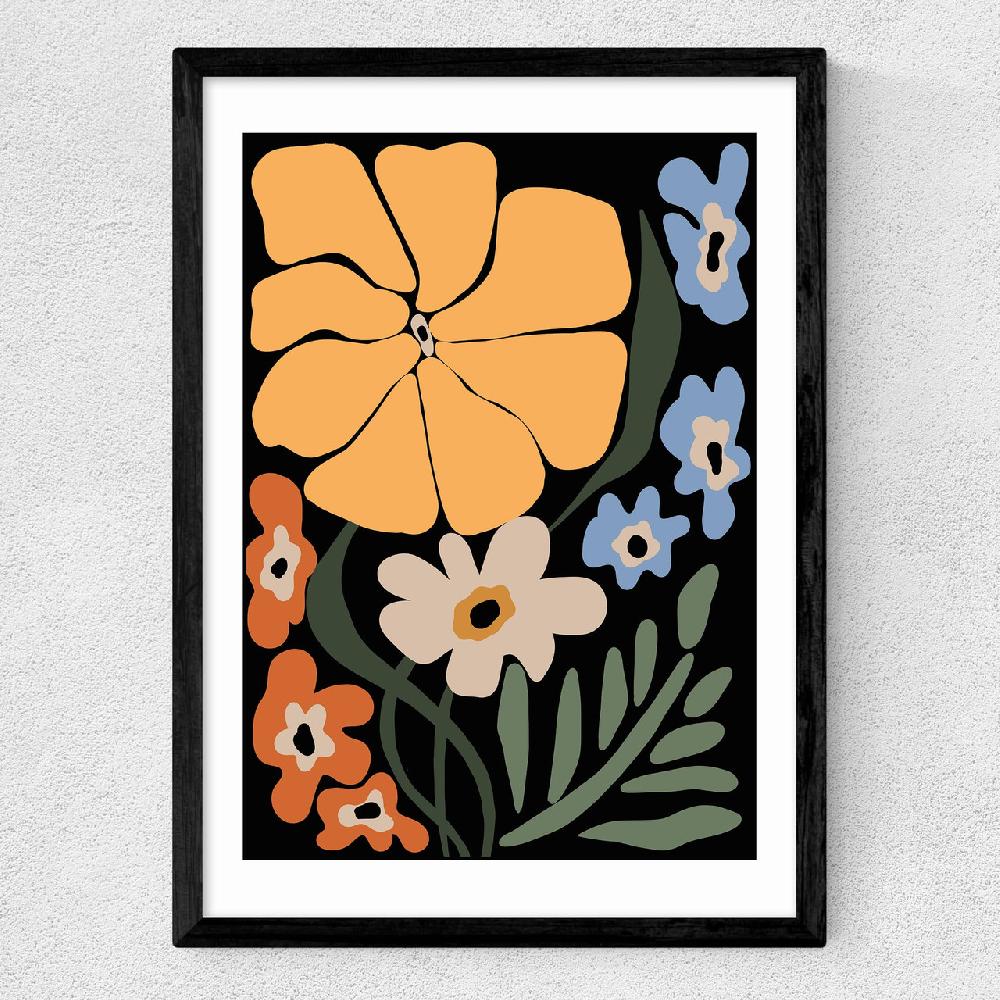 East End Prints Blooming Big Floral Night