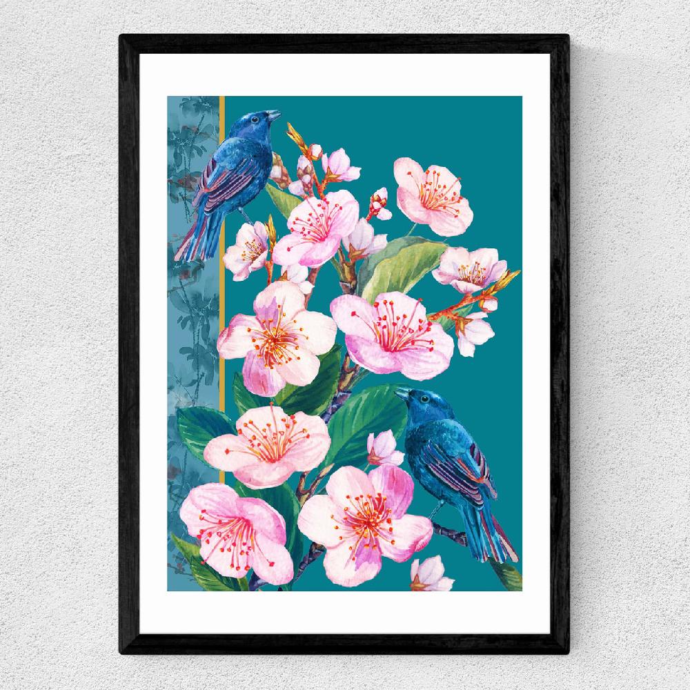 East End Prints Blossoms And Birds