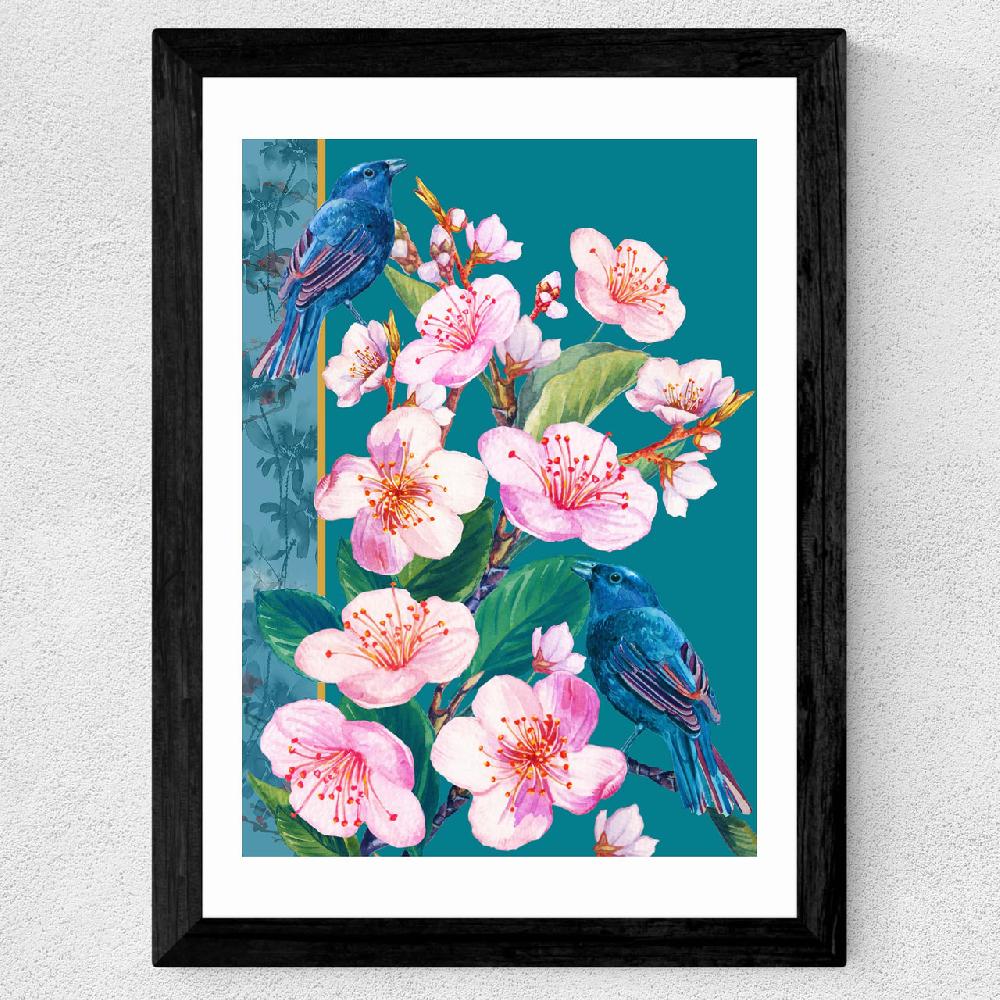East End Prints Blossoms And Birds