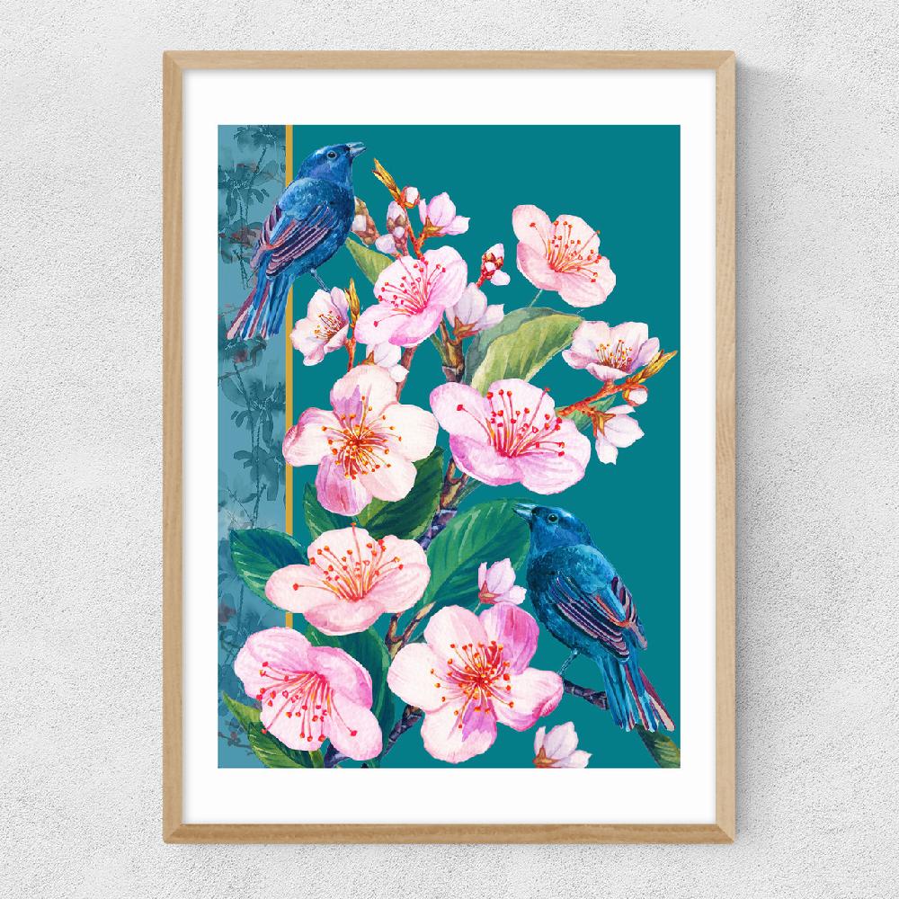 East End Prints Blossoms And Birds