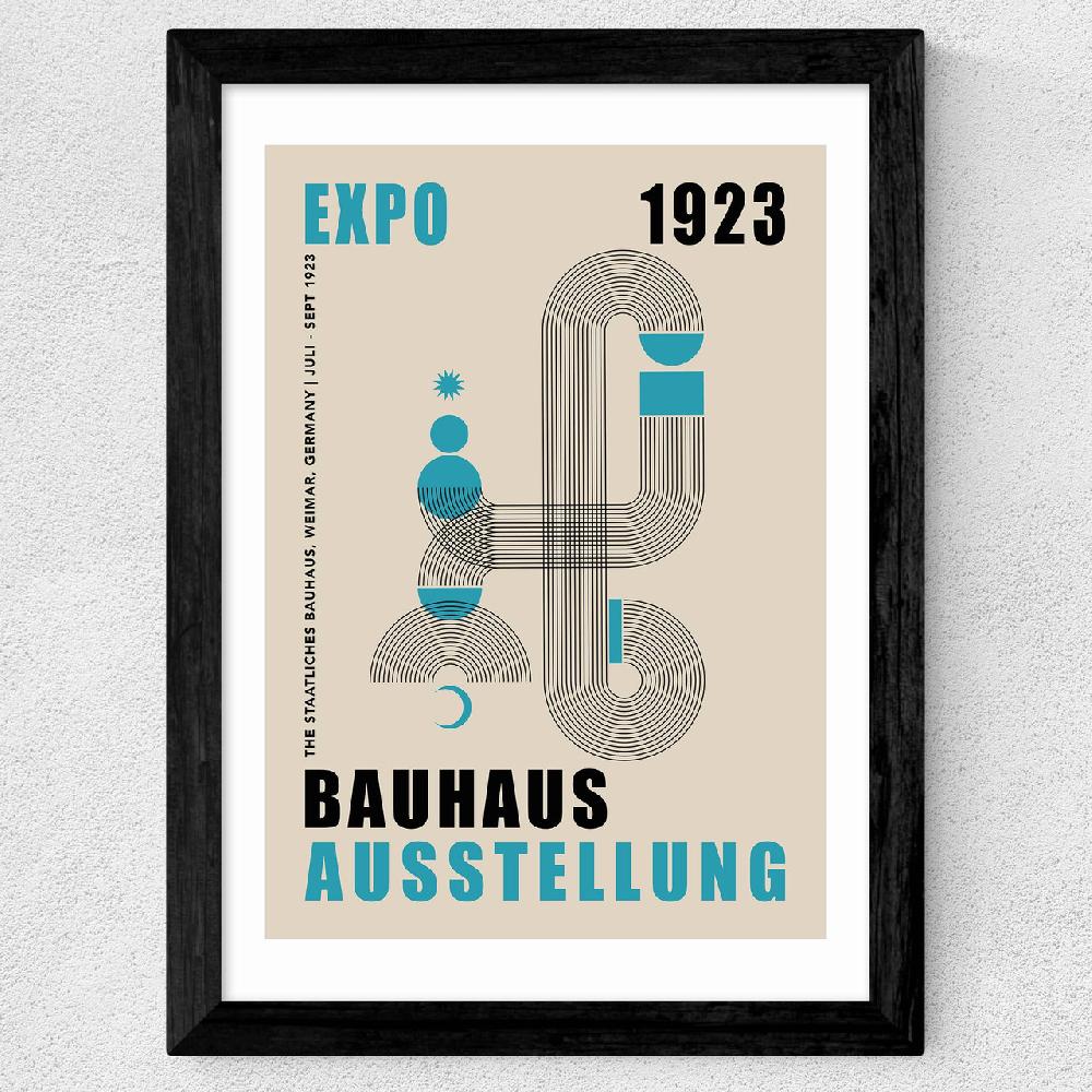 East End Prints Blue Bauhaus
