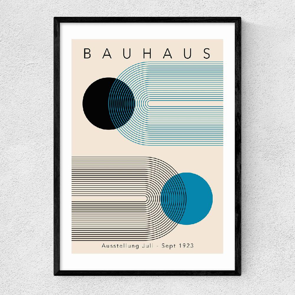 east end prints Blue Bauhaus II