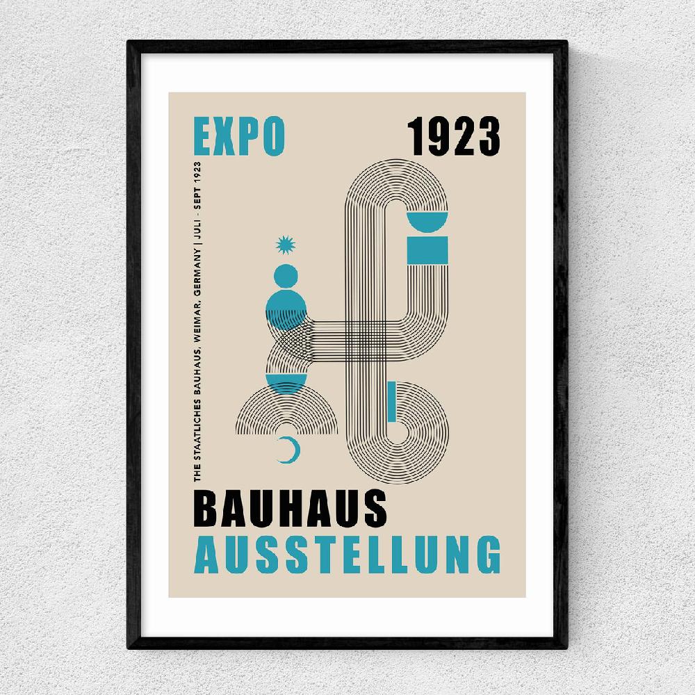 east end prints Blue Bauhaus