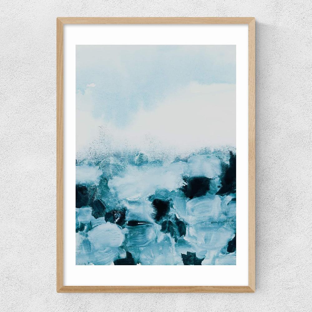 East End Prints Blue Landscape