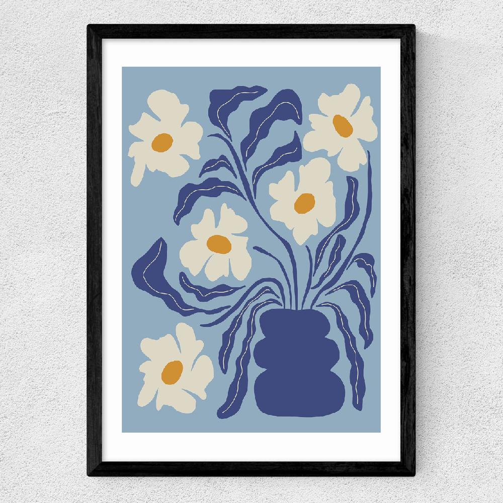 East End Prints Blue Moon Flower Pot