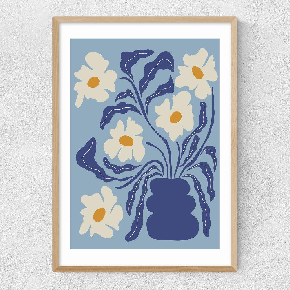 East End Prints Blue Moon Flower Pot