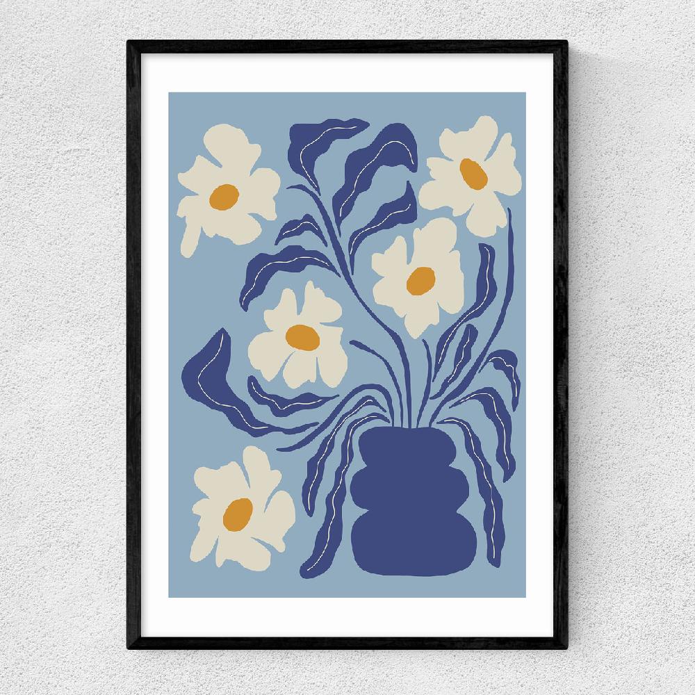 east end prints Blue Moon Flower Pot