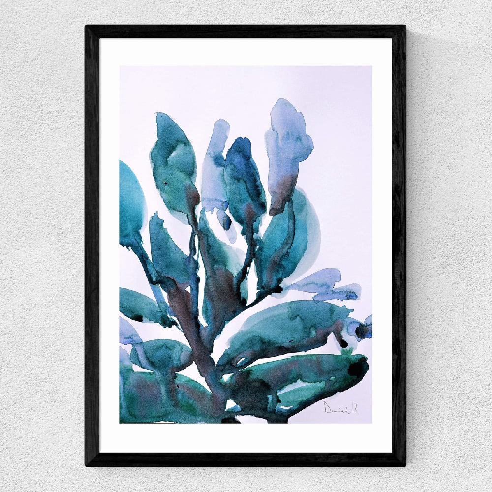 East End Prints Blue Plant