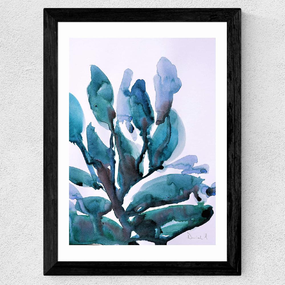 East End Prints Blue Plant